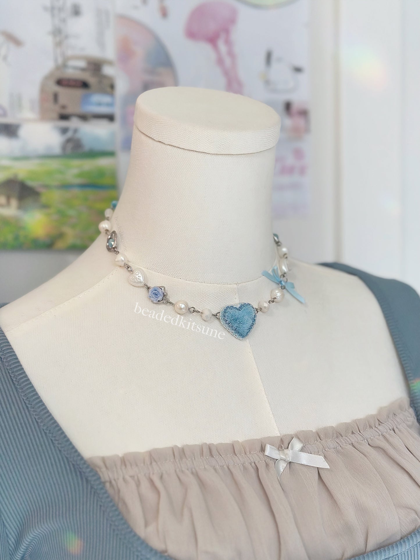 Aurelia Necklace // Blue