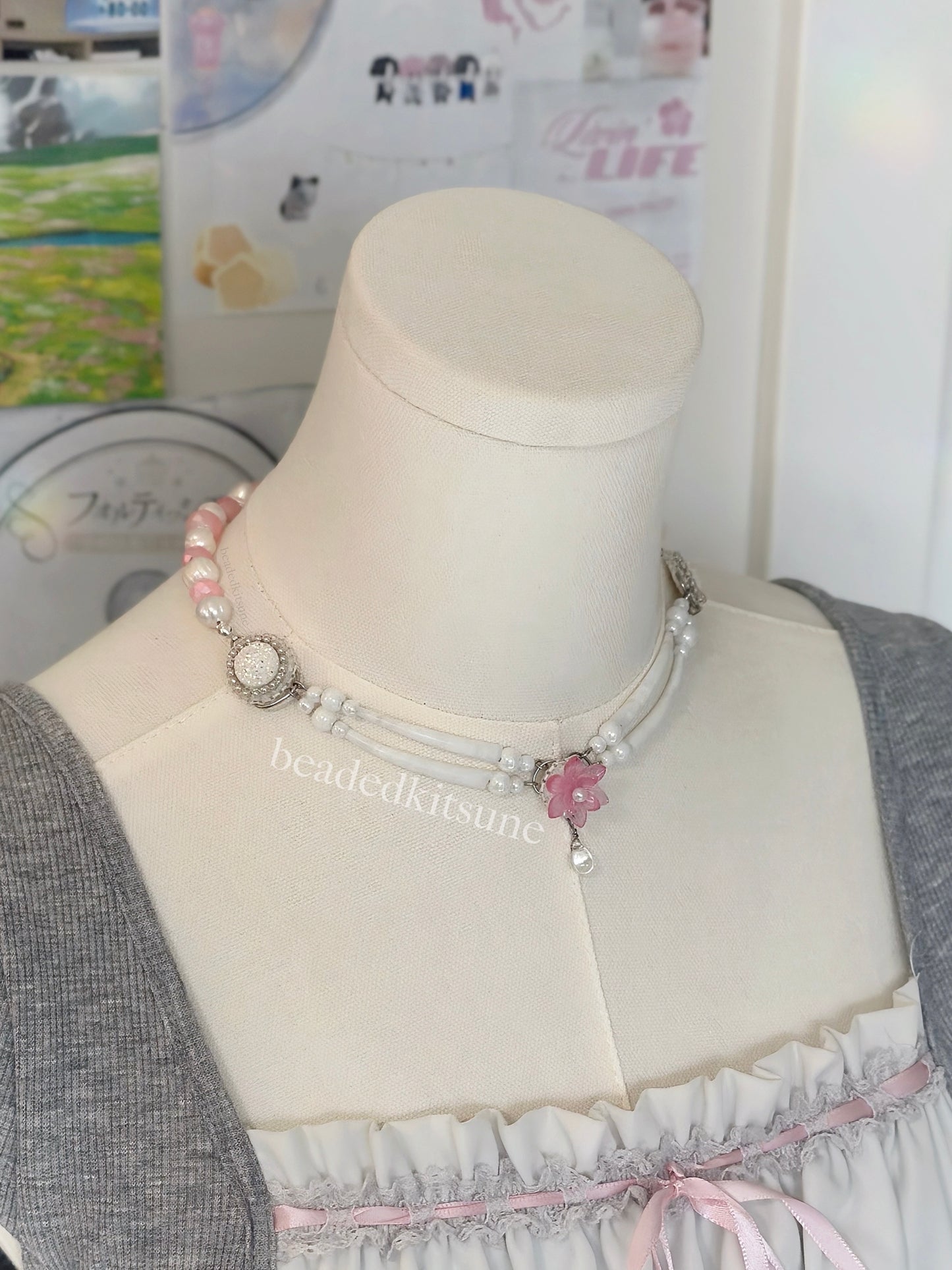 Lotus Dentalium Necklace