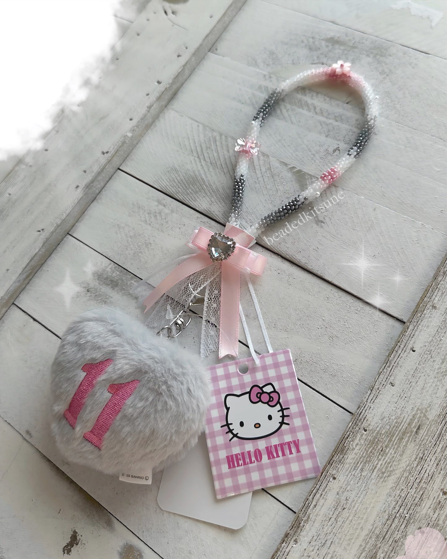 Grey HK Wristlet