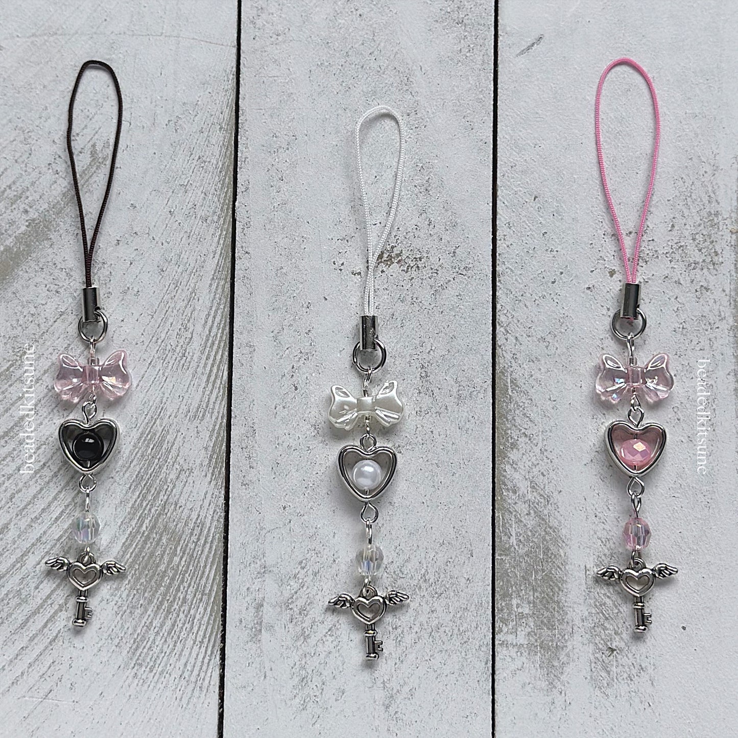 Bowed Phone charms