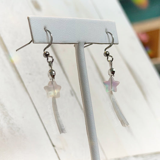 Dentalium Iridescent Earrings